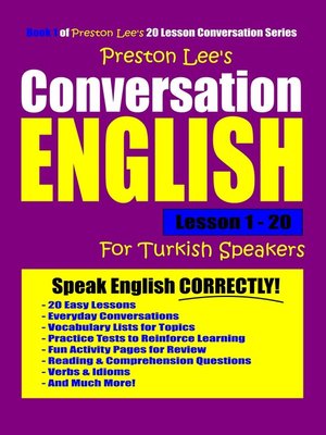 Preston Lee's Conversation English For Turkish Speakers Lesson 1